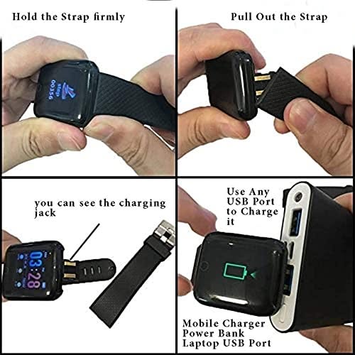Black Smart Watch | Fitness Tracking & Smart Alerts