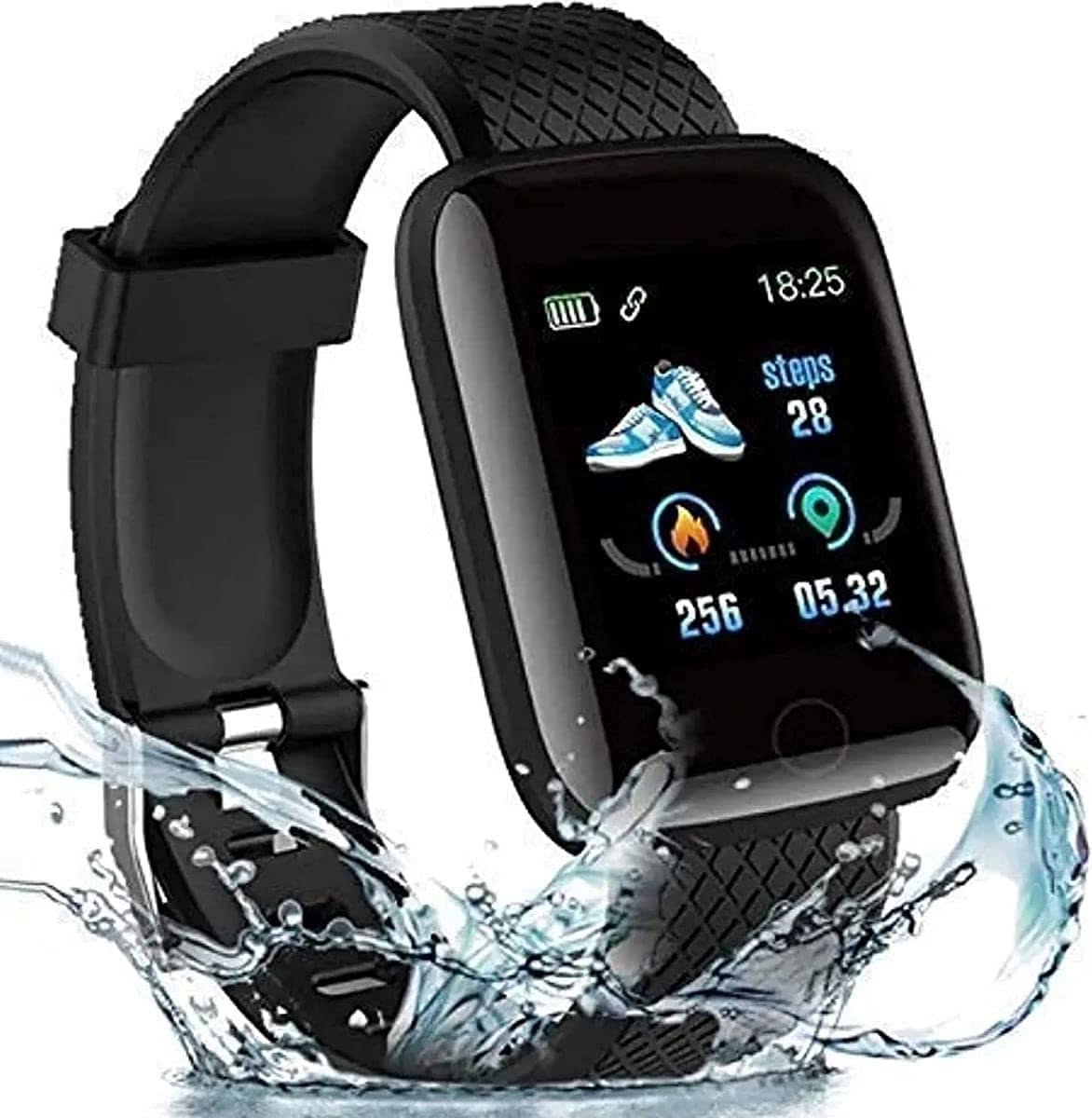 Black Smart Watch | Fitness Tracking & Smart Alerts