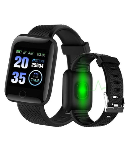 Black Smart Watch | Fitness Tracking & Smart Alerts