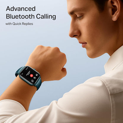 boAt Wave Call 3 Aqua Blue | Bluetooth Calling Smartwatch