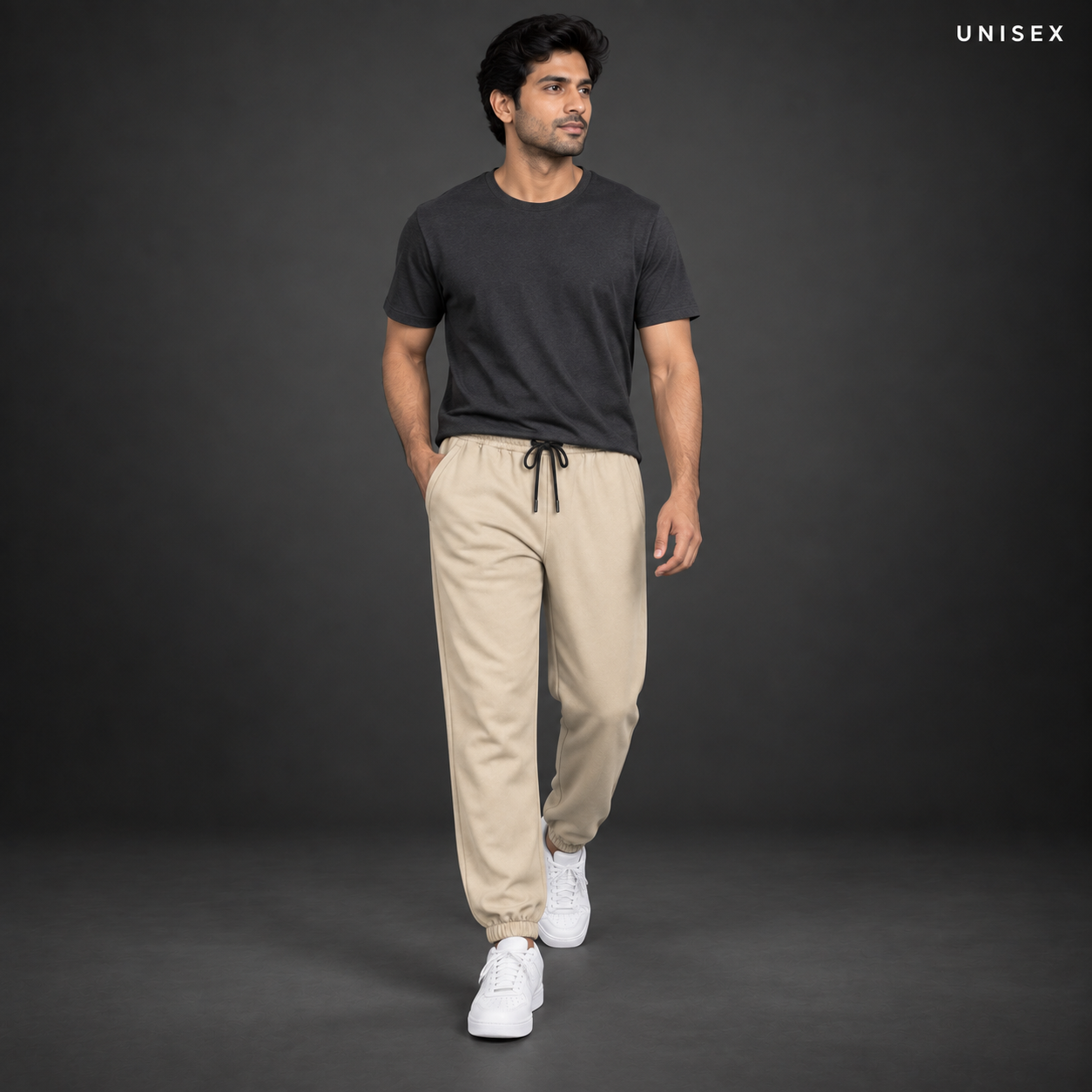 Unisex Premium Light Grey Regular-Fit Sports Lower
