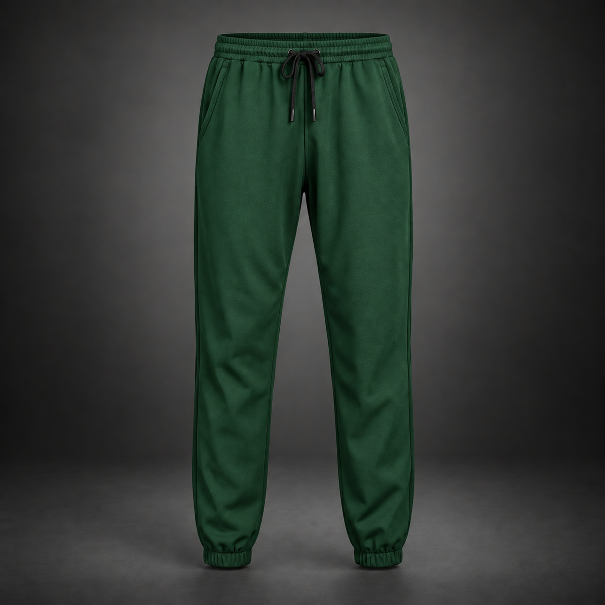 Unisex Premium Dark Green Regular-Fit Sports Lower