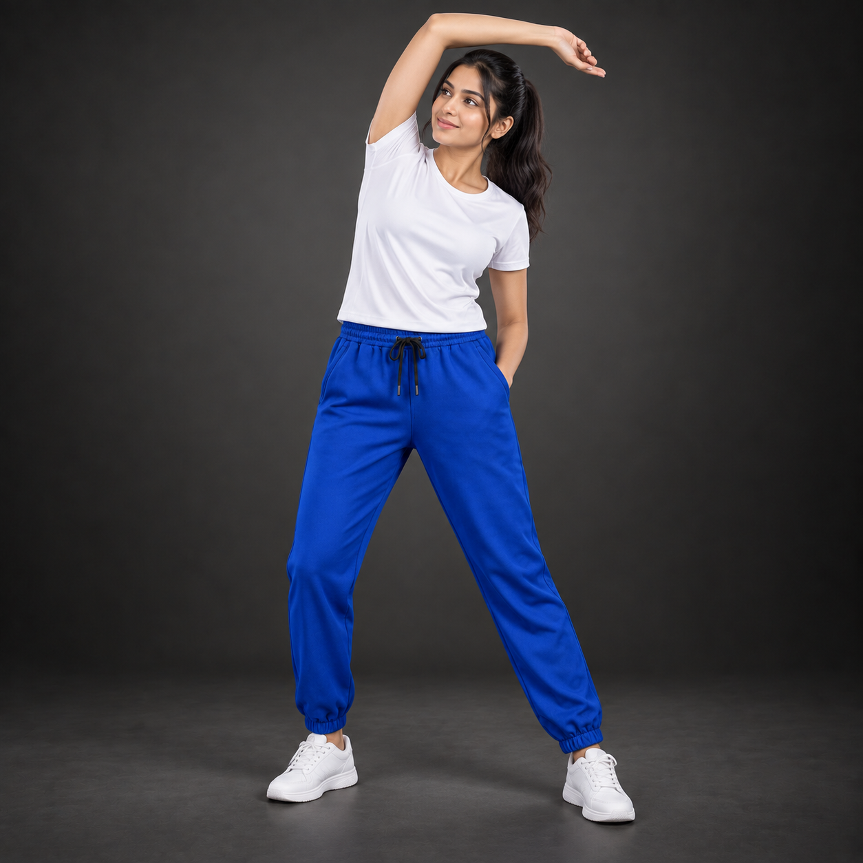 Unisex Premium Royal Blue Regular-Fit Sports Lower