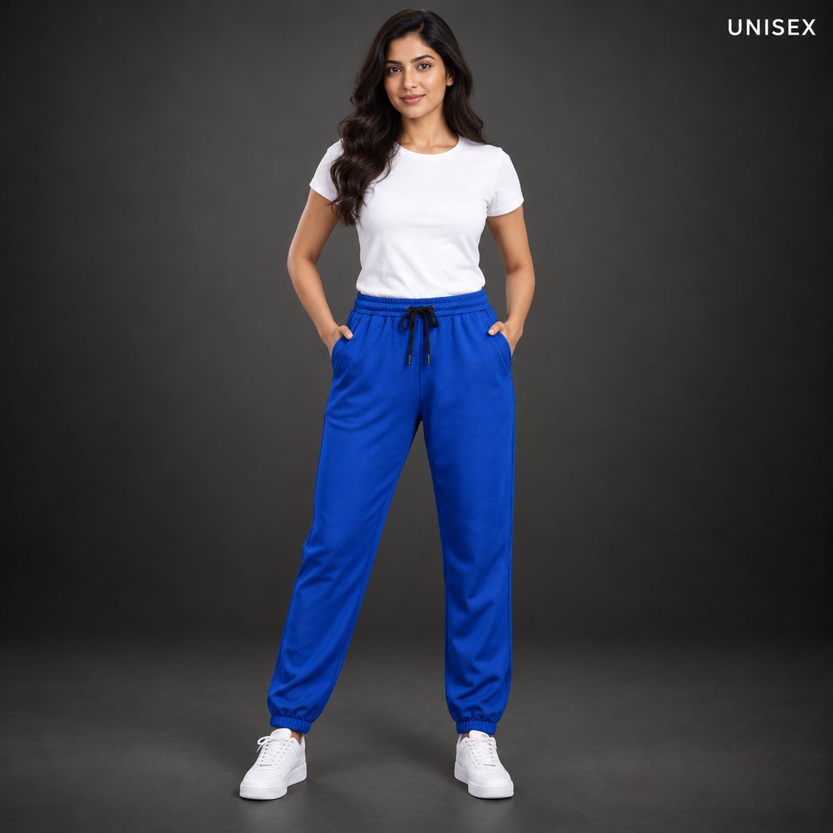 Unisex Premium Royal Blue Regular-Fit Sports Lower