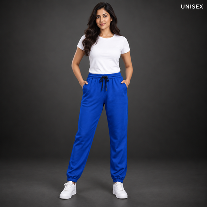 Unisex Premium Royal Blue Regular-Fit Sports Lower