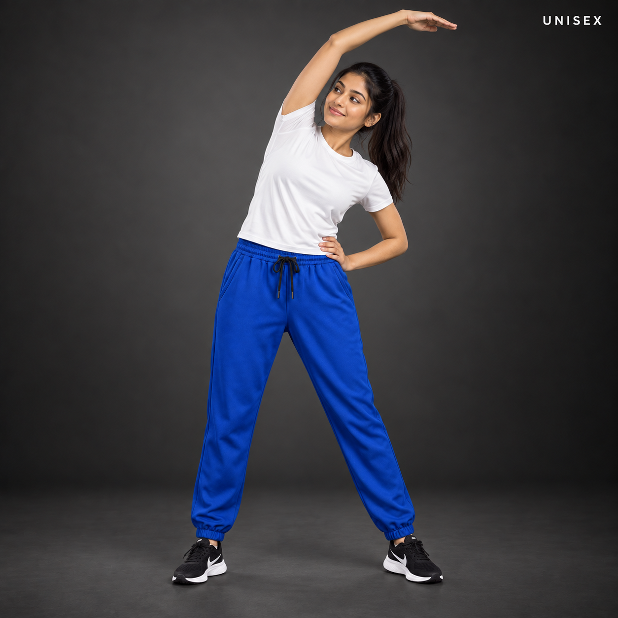 Unisex Premium Royal Blue Regular-Fit Sports Lower